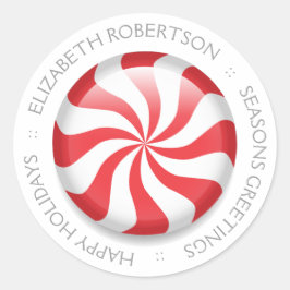 Persoonlijke permint ronde sticker