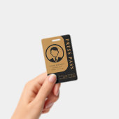 Persoonlijke perskaart met foto-ID en QR-code Badge (Handheld)