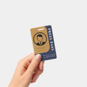 Persoonlijke perskaart met foto-ID en QR-code Badge (Handheld)