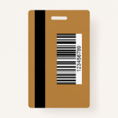 Persoonlijke perskaart met foto-ID en QR-code Badge (Achterkant)