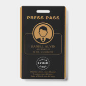 Persoonlijke Perspas met Foto-ID & Barcode Badge (Voorzijde)