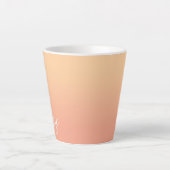 Persoonlijke Perzik Ombre Latte Mok (Voorkant)