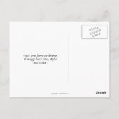 Persoonlijke Perzik Primula Bloemen Briefkaart (Achterkant)