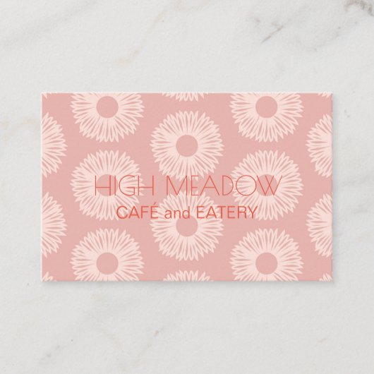 Persoonlijke "Perzikbloemen" (UK/Euro) Visitekaartje (Voorkant)