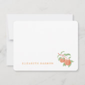 Persoonlijke Perzikbloesem Notitiekaart Notitiekaartje (Voorkant)