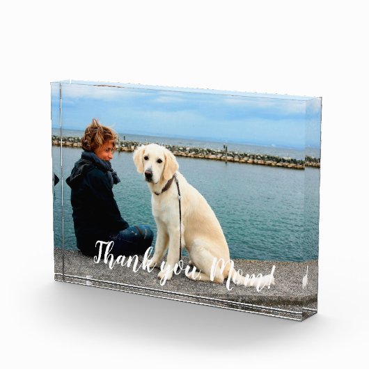 Persoonlijke Pet Dog Moederdag Fotoblokken (Rechts)