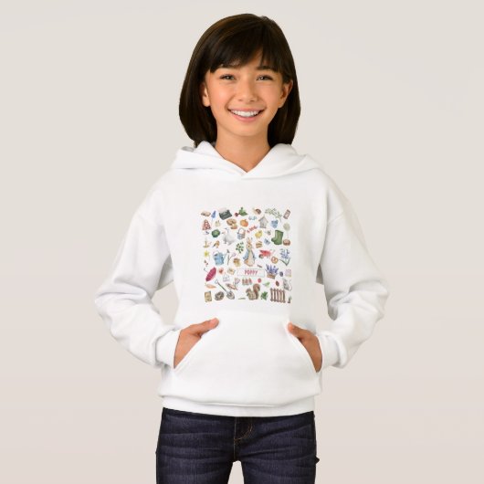Persoonlijke Peter Rabbit Hoodie (Voorkant volledig)