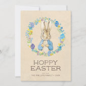 Persoonlijke Peter Rabbit | Hoppy Easter Kaart (Voorkant)