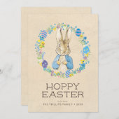 Persoonlijke Peter Rabbit | Hoppy Easter Kaart (Voorkant / Achterkant)