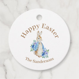 Persoonlijke Peter Rabbit Waterverf Floral Pasen Bedankjes Labels