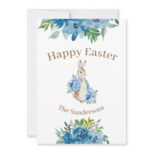 Persoonlijke Peter Rabbit Waterverf Floral Pasen