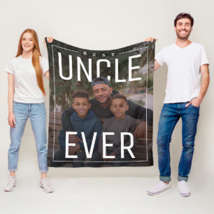 Persoonlijke PhotoPop Beste Oom Ooit Fleece Deken