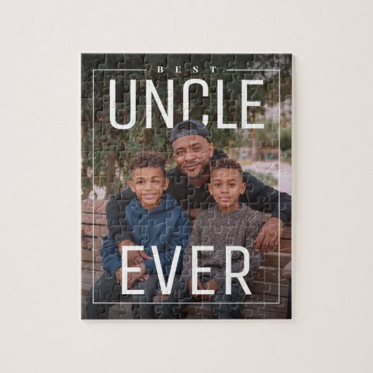 Persoonlijke PhotoPop Beste Oom Ooit Legpuzzel (Verticaal)