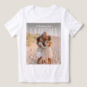 Persoonlijke PhotoPop We Houden Zo Veel van Je Oma Tri-Blend Shirt