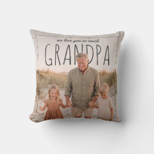 Persoonlijke PhotoPop We houden zo veel van je opa Kussen