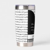 Persoonlijke piano geïsoleerde drinkbeker (Voorkant)