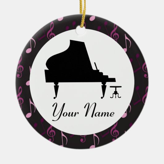 Persoonlijke piano Gift Music Ornament (Voorkant)