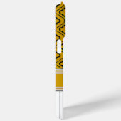 Persoonlijke Piano Keys Black Quatrefoil op Gold Case-Mate iPhone Case (Achterkant / Rechts)