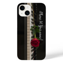 Persoonlijke piano met een rode roos - romantisch