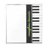 Persoonlijke piano notitieblok (Voorkant)