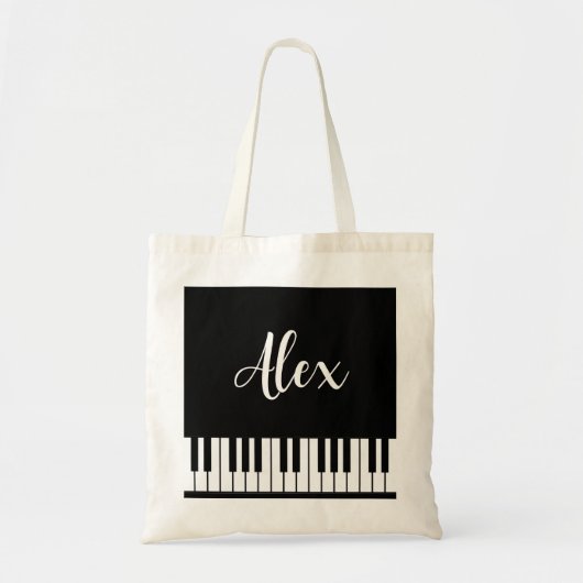 Persoonlijke Piano Tote Bag (Voorkant)