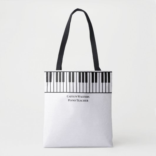 Persoonlijke pianolerares tote bag (Voorkant)