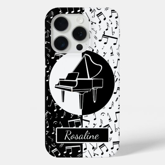 Persoonlijke pianoloverkunst Case-Mate iPhone case (Achterkant)