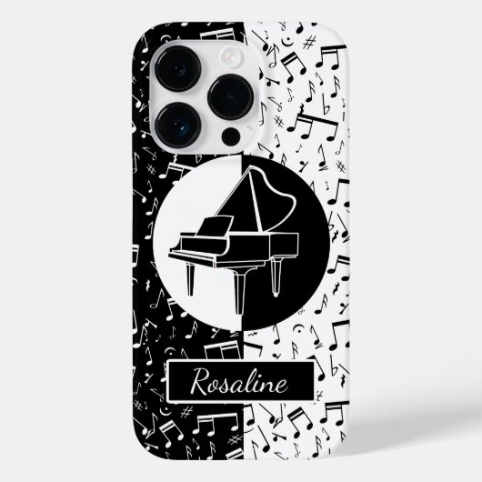 Persoonlijke pianoloverkunst Case-Mate iPhone case (Achterkant)