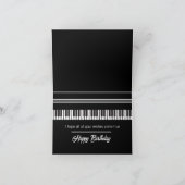 Persoonlijke Pianotoetsen  Kaart (Binnen)