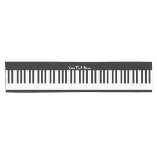 Persoonlijke pianotoetsen muziek thema korte tafelloper