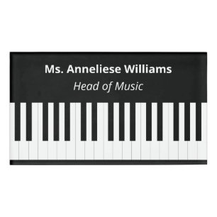 Persoonlijke Pianotoetsen Toetsenbord Muziek Muzik Naambadge