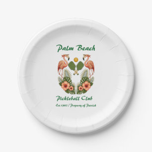 Persoonlijke Pickleball Club Feest Papieren Borden Bordje
