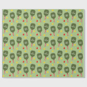 Persoonlijke Pickleball Kerstcadeau Cadeaupapier (Vlak)