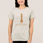 Persoonlijke Pickleball Koningin Tri-Blend Shirt (Voorkant)