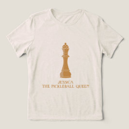 Persoonlijke Pickleball Koningin Tri-Blend Shirt