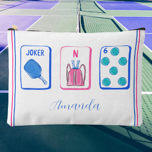 Persoonlijke Pickleball Mahjong Tegels / Op Maat G Etui