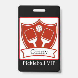 Persoonlijke Pickleball Moedige VIP Badge