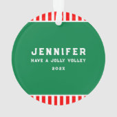 Persoonlijke Pickleball  Ornament (achterkant)