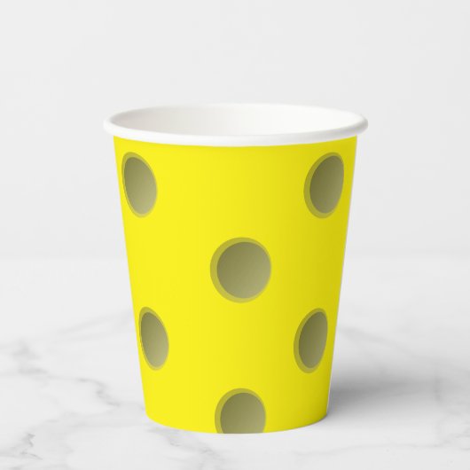 Persoonlijke Pickleball Party Paper Cup Papieren Bekers (Achterkant)