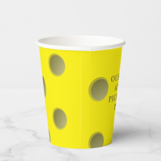 Persoonlijke Pickleball Party Paper Cup Papieren Bekers (Rechts)