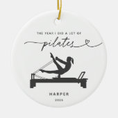 Persoonlijke Pilates-liefhebber Kerst Ornament (Voorkant)