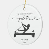Persoonlijke Pilates-liefhebber Kerst Ornament (Links)