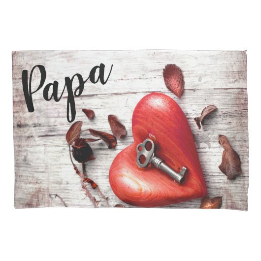 Persoonlijke Pillow Hoesjes Country Wood Key naar  Kussensloop (Voorkant-Links)