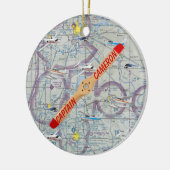 Persoonlijke piloot keramisch ornament (Links)