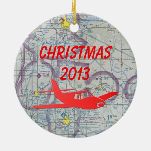 Persoonlijke piloot keramisch ornament (Achterkant)