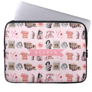 Persoonlijke Pin-Up Glamour Oude Hollywood Retro Laptop Sleeve