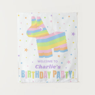 Persoonlijke Pinata Verjaardagsfeest Banner Wandkleed
