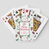 Persoonlijke Pinecones, snoeprietjes Mittens Trees Pokerkaarten (Achterkant)