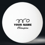 Persoonlijke pingpongballen voor tafeltennisspel<br><div class="desc">Persoonlijke pingpongballen voor tafeltennisspel. Voeg een douanenaam,  een citaat of een monogram toe. Cute gift idee voor speler en sporttrainer.</div>