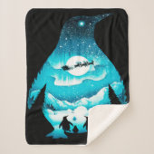 Persoonlijke pinguïn | Verblijfskaart Sherpa Deken (Voorkant)